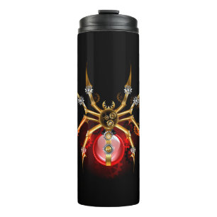 Bouteilles Isothermes Araignée en vapeur noire