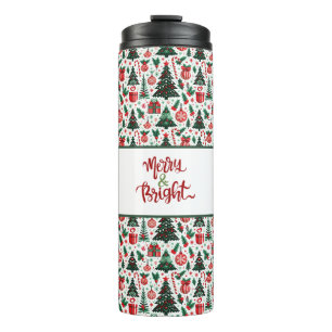 Bouteilles Isothermes Arbre de Noël, cadeaux, sucre de canne