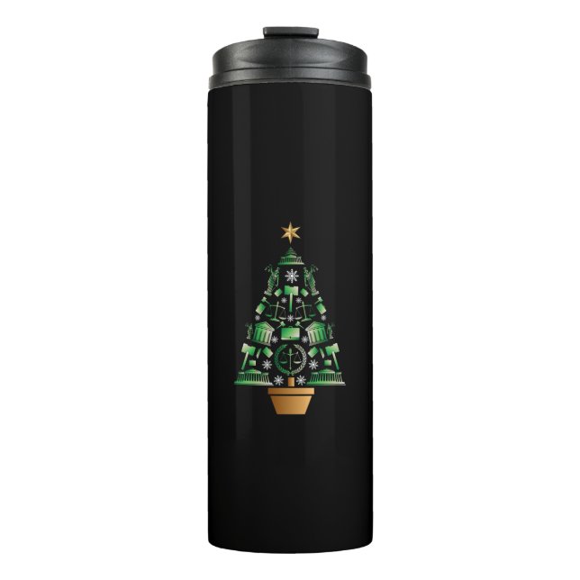 Bouteilles Isothermes Arbre de Noël de l'avocat du procureur (Devant)