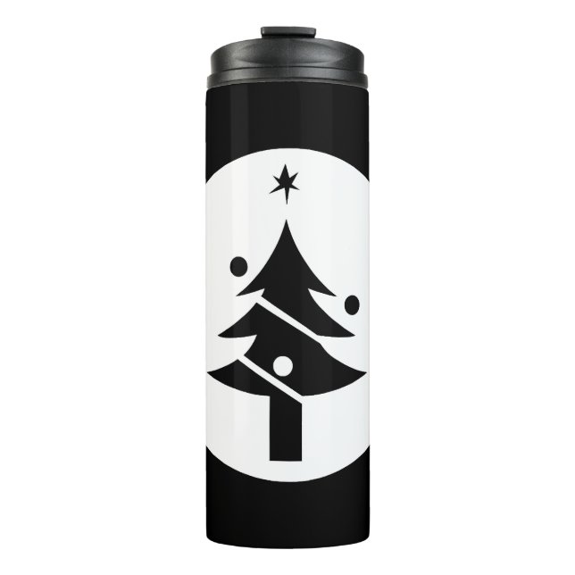 Bouteilles Isothermes Arbre de Noël en cercle (Devant)