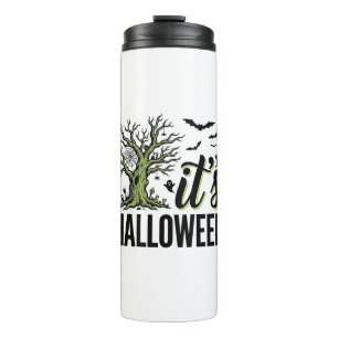 Bouteilles Isothermes Arbre d'Halloween C'est Halloween Vintage Épouvant