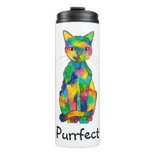 Bouteilles Isothermes Arc-en-ciel Cat Purrfect Thermal Tumbler