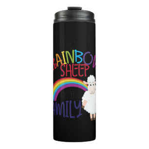 Bouteilles Isothermes Arc-en-ciel de famille Cadeau de mouton coloré