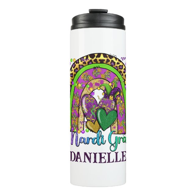Bouteilles Isothermes Arc-en-ciel Mardi Gras Thermal Tumbler (Devant)