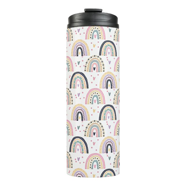 Bouteilles Isothermes Arc-en-ciel pastel mignon  (Devant)