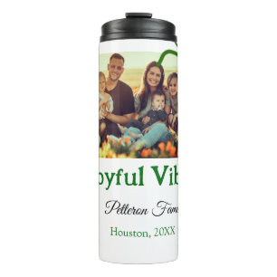 Bouteilles Isothermes Arc vert joyeuse Vibes ajouter le nom de la photo 