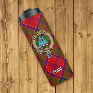 Bouteilles Isothermes Armoiries du clan Grant sur tartan