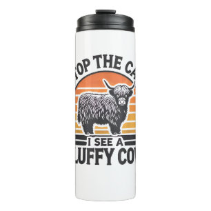 Bouteilles Isothermes Arrêtez La Voiture Je Vois Fluffy Cow Retro Highla