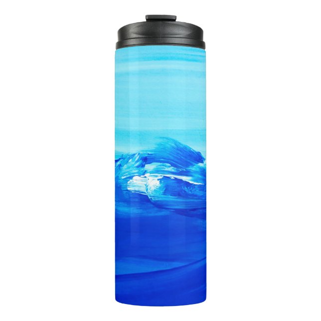 Bouteilles Isothermes arrière - plan Abstrait de peinture d'art bleu. L' (Devant)
