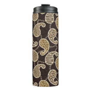 Bouteilles Isothermes Arrière - plan de style de Paisley