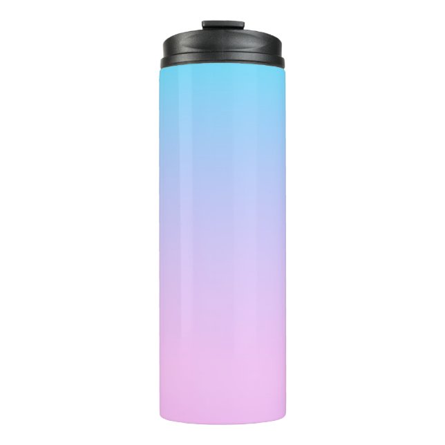 Bouteilles Isothermes Arrière - plan dégradé bleu et rose (Devant)