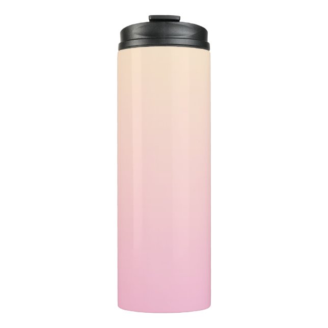 Bouteilles Isothermes Arrière - plan dégradé rose pâle et jaune (Devant)
