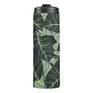 Bouteilles Isothermes Arrière - plan feuille de luxe nature. Modèle flor