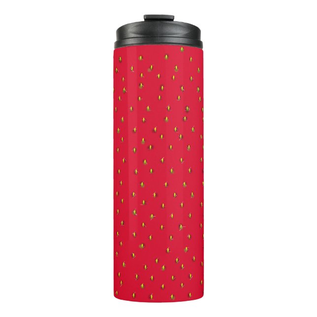 Bouteilles Isothermes Arrière - plan fraise rouge (Devant)