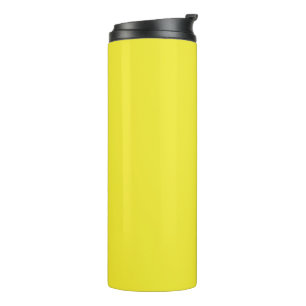 Bouteilles Isothermes Arrière-plan jaune uni vibrant