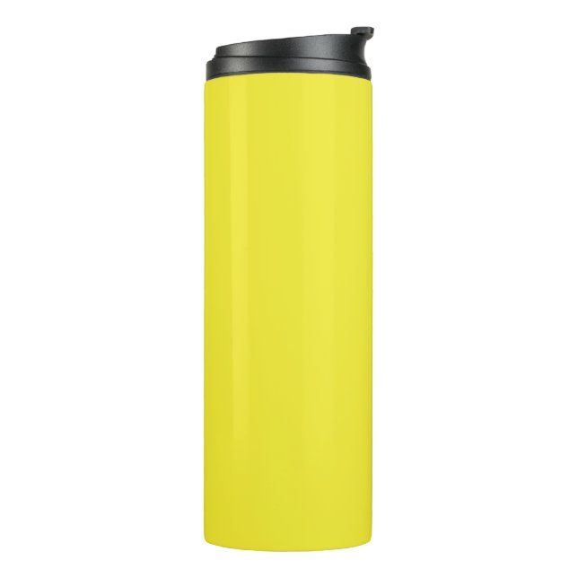 Bouteilles Isothermes Arrière-plan jaune uni vibrant (Tourné sur la gauche)
