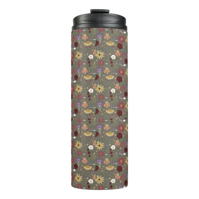 Bouteilles Isothermes Arrière - plan vert de l'automne (Devant)