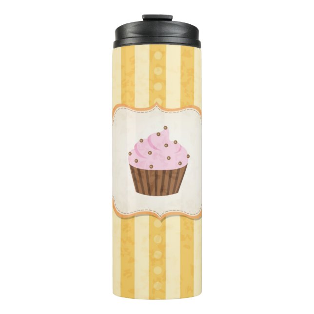 Bouteilles Isothermes Arrière - plan vintage de petit gâteau (Devant)