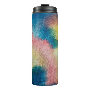Bouteilles Isothermes Art Abstrait de l'encre vive et colorée et de l'aq