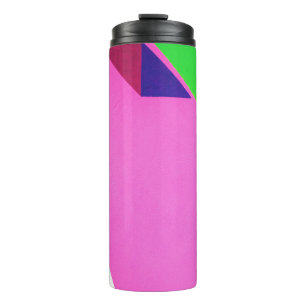 Bouteilles Isothermes Art abstrait rose et multicolore