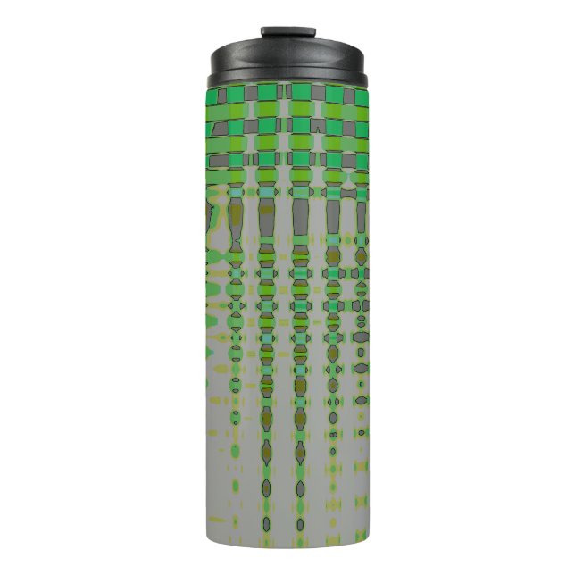 Bouteilles Isothermes Art Abstrait Vert 1003 (Devant)