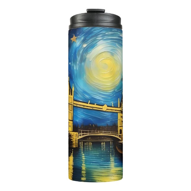 Bouteilles Isothermes Art acrylique du pont de Londres, (Devant)