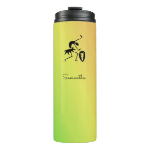 Bouteilles Isothermes Art Africain, Coloré, Super Danseur Silhouette