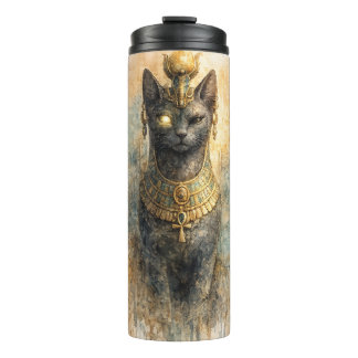 Bouteilles Isothermes Art aquarelle de la déesse féline Bastet de l'Égyp