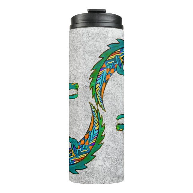 Bouteilles Isothermes Art de l'alligator tribal (Devant)