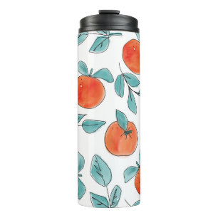 Bouteilles Isothermes Art de ligne orange : motif transparent