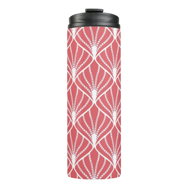Bouteilles Isothermes Art Déco, motif sans couture géométrique. (Devant)