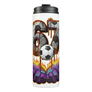 Bouteilles Isothermes Art du maillot de foot numéro 67 Gardien de but Co