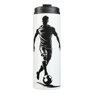 Bouteilles Isothermes Art minimaliste silhouette de joueur de football t