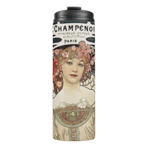 Bouteilles Isothermes Art Nouveau vintage Alphonse Mucha Art Peinture