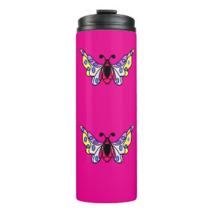 Bouteilles Isothermes Art papillon folklorique moderne vibrant personnal