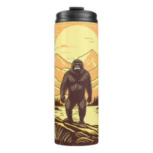Bouteilles Isothermes Art Rétro Bigfoot Sasquatch