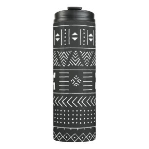 Bouteilles Isothermes Art Tribal Africain : Géométrique Noir & Blanc