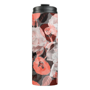 Bouteilles Isothermes art vintage blurred monochrome and colorful red, w