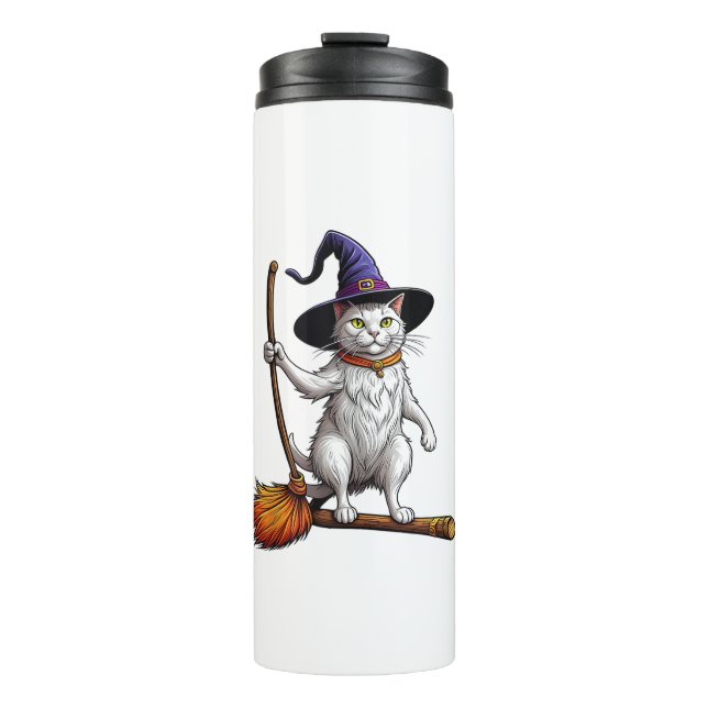 Bouteilles Isothermes Assistant Chat Sorcière Halloween Amoureux de les  (Devant)