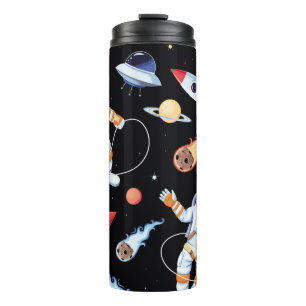 Bouteilles Isothermes Astronaut Rocket : Espace Vintage Motif sans joint