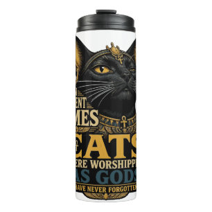 Bouteilles Isothermes Attitude de chat noir antique