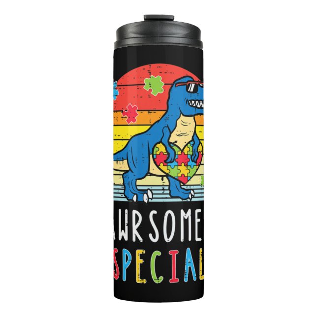 Bouteilles Isothermes Attrapez ce mignon Trex Dino Rawrsomely Special T- (Devant)