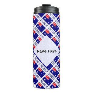 Bouteilles Isothermes Australie et drapeau australien personnalisé en mo