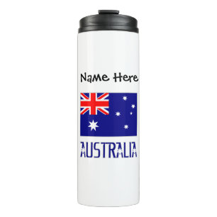 Bouteilles Isothermes Australie et Drapeau Australien Personnalisés