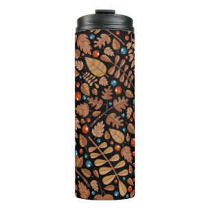 Bouteilles Isothermes Automne Plantes d'hiver : Motif Vintage