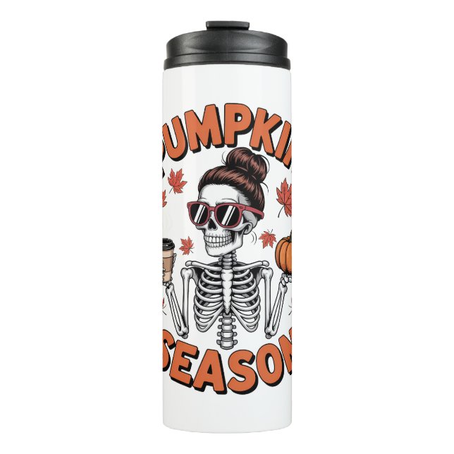 Bouteilles Isothermes Automne Saison Citrouille (Devant)