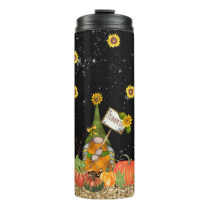 Bouteilles Isothermes Autumn Gnome Sunflowers & Citrouilles