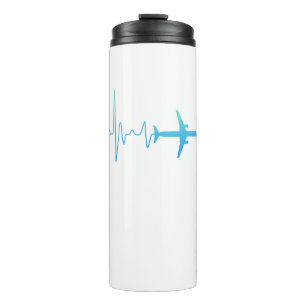 Bouteilles Isothermes Avion avec battement de coeur de vacances wanderlu