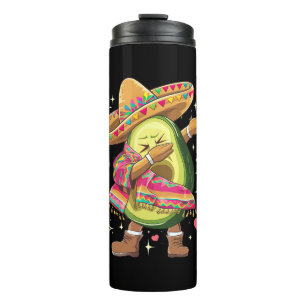 Bouteilles Isothermes Avocat Dabbing Cinco De Mayo Drôle Poncho Mexicain