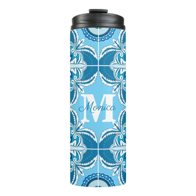 Bouteilles Isothermes 💙🤍Azulejos bleus et blancs de Porto,  (Devant)
